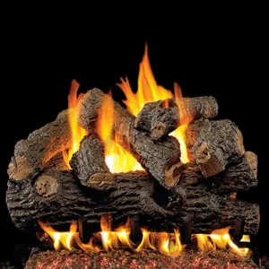 Royal English Oak Designer Vented Gas Log Set