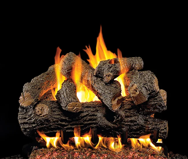 Outdoor Royal English Oak Designer Vented Gas Log Set