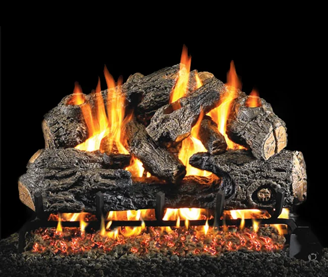 Charred Northern Vented Gas Log Set