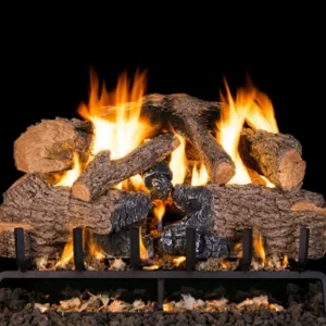 Charred Angel Oak Vented Gas Log Set