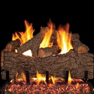 Chestnut Oak Vented Gas Log Set