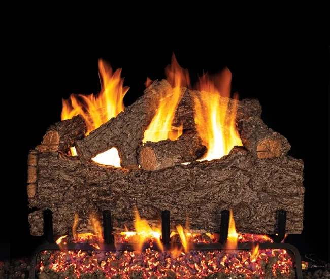 Outdoor Chestnut Oak Vented Gas Log Set