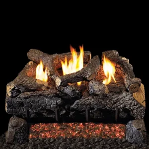 Evening Fyre Charred See-Thru Vent-Free Gas Log Set