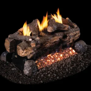 Evening Fyre Split See-Thru Vent-Free Gas Log Set
