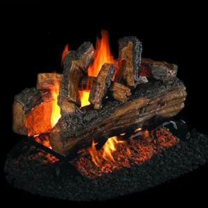 Split Oak Designer Plus See-Thru Vented Gas Log Set
