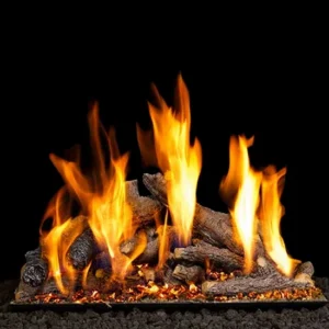 Shoreline Designer Oak Vented Gas Log Set
