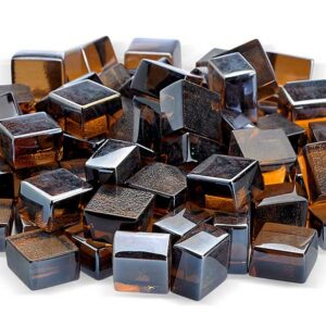 Copper Cubed Fire Glass