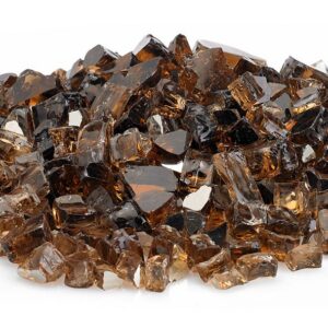 Copper Reflective Fire Glass