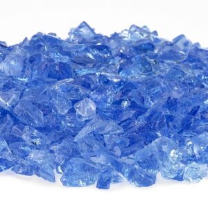 Light Blue Recycled Fire Glass