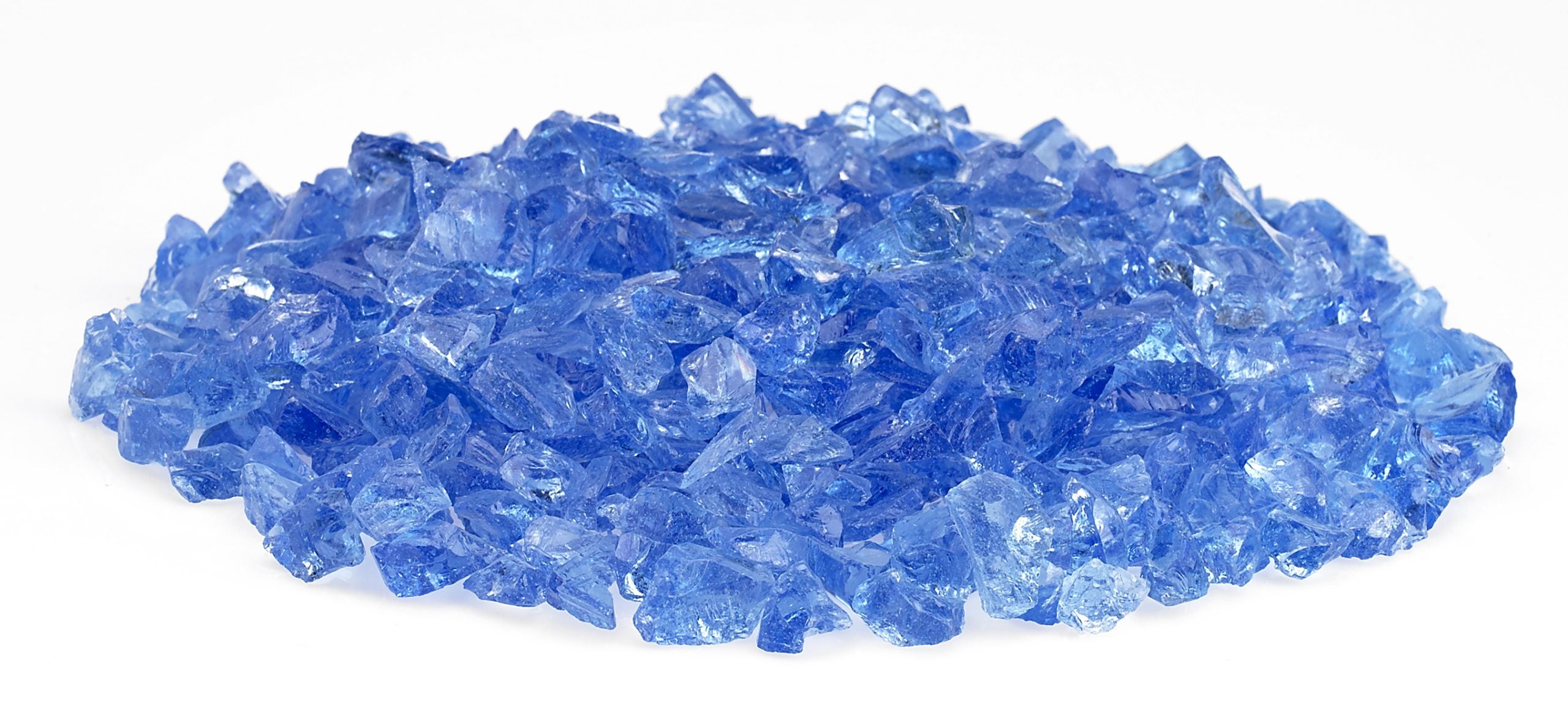 Light Blue Recycled Fire Glass