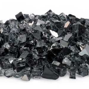 Gray Reflective Fire Glass