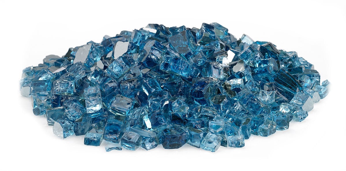 Pacific Reflective Blue Fire Glass
