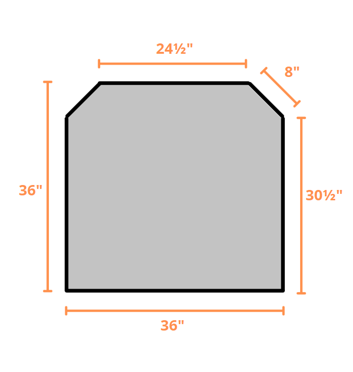 HP22N Pellet Stove with 36" Iron Fog Hearth Pad - Image 4