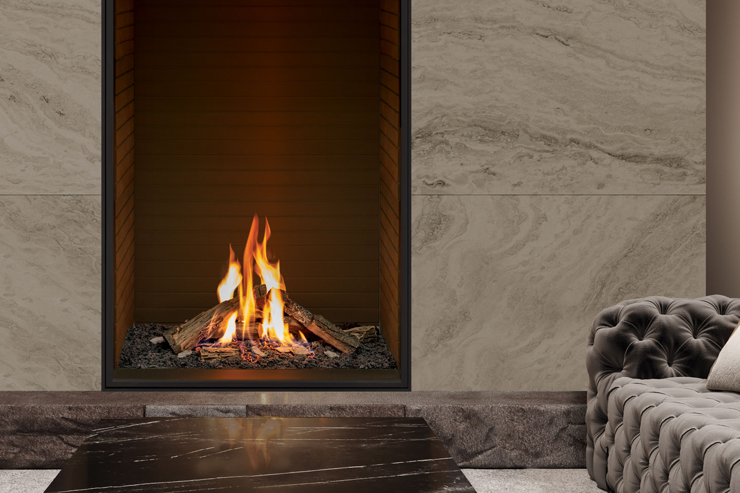 U33 Tall Traditional Fireplace - Image 2