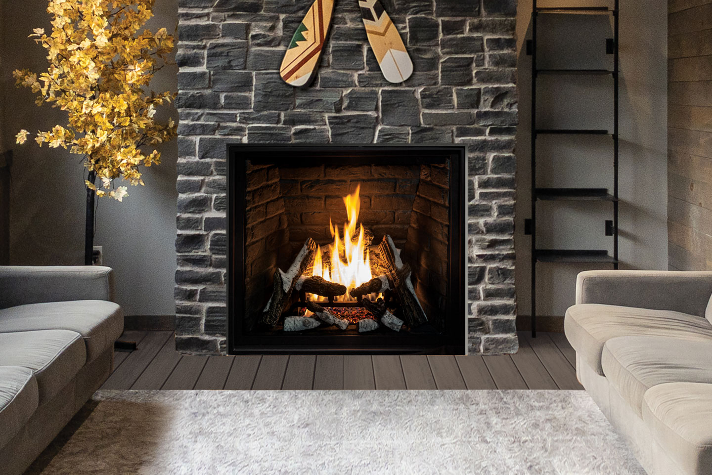 U37 Traditional Fireplace