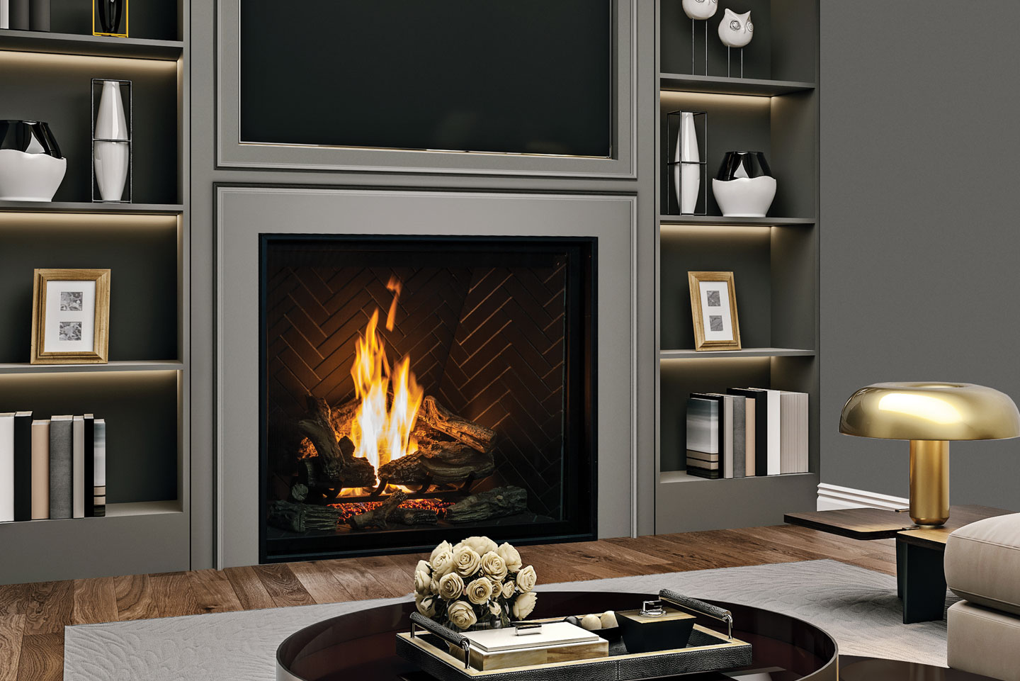 U44 Traditional Fireplace - Image 5