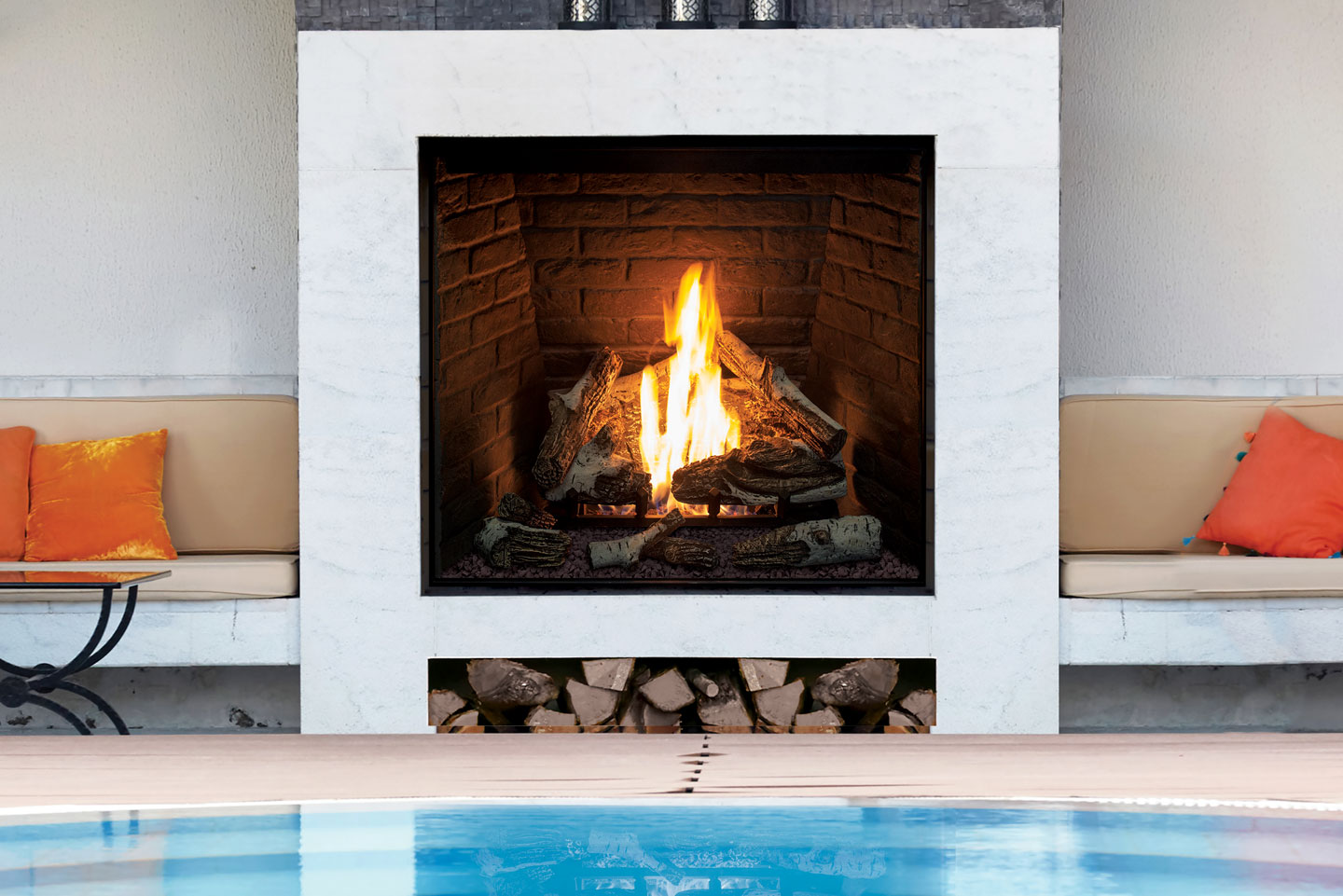 U44 Outdoor Traditional Fireplace - Image 2