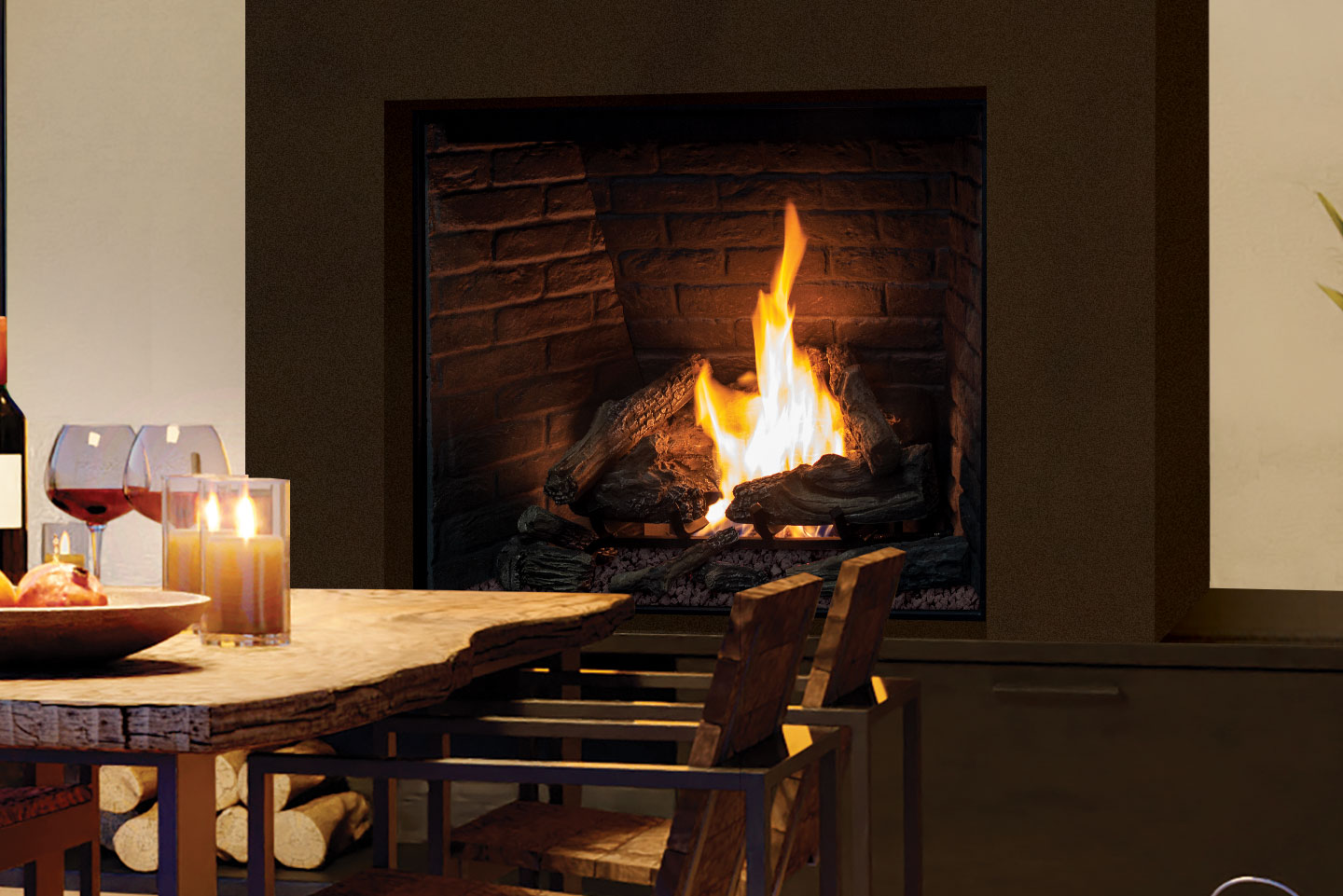 U44 Outdoor Traditional Fireplace - Image 5