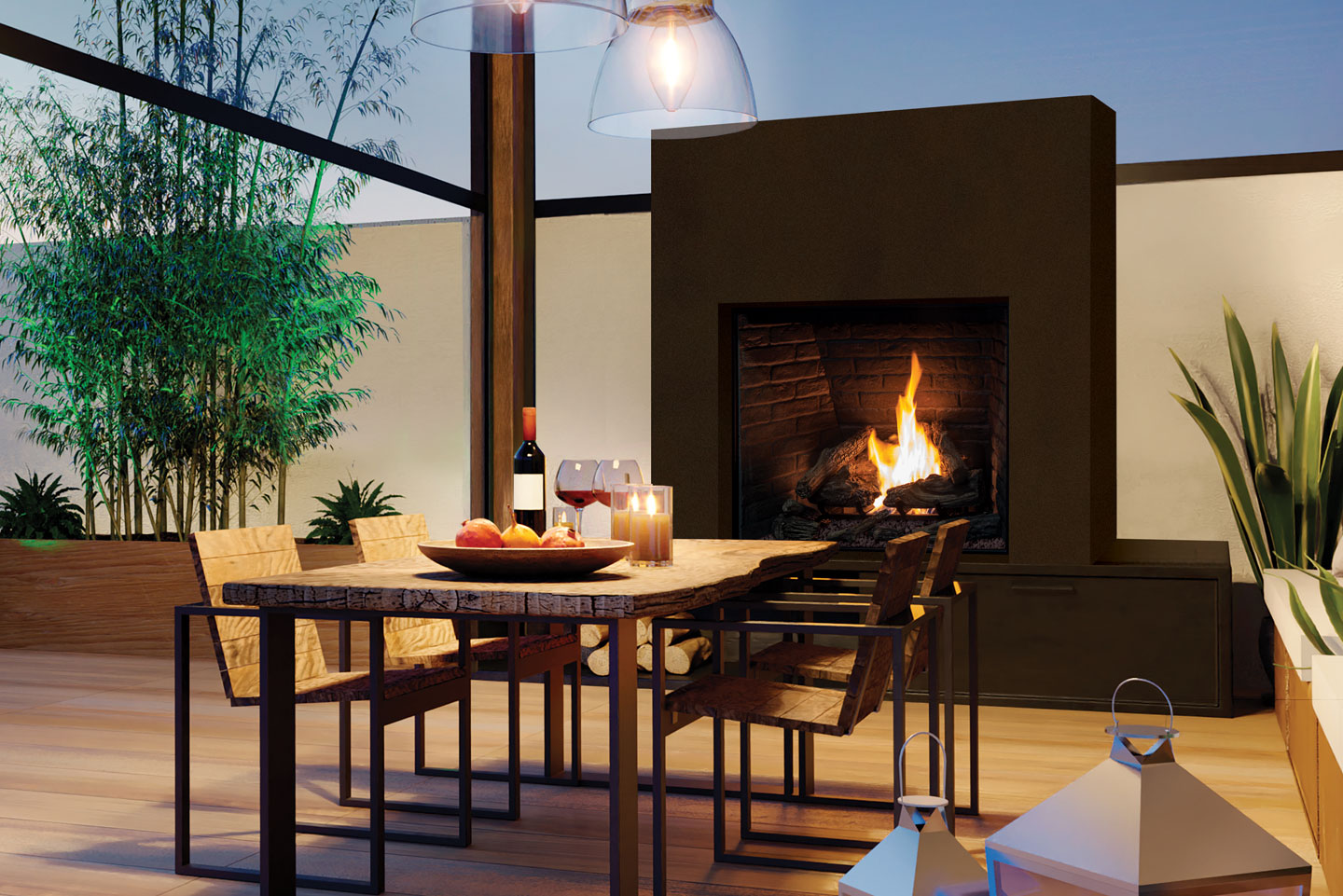 U44 Outdoor Traditional Fireplace - Image 8