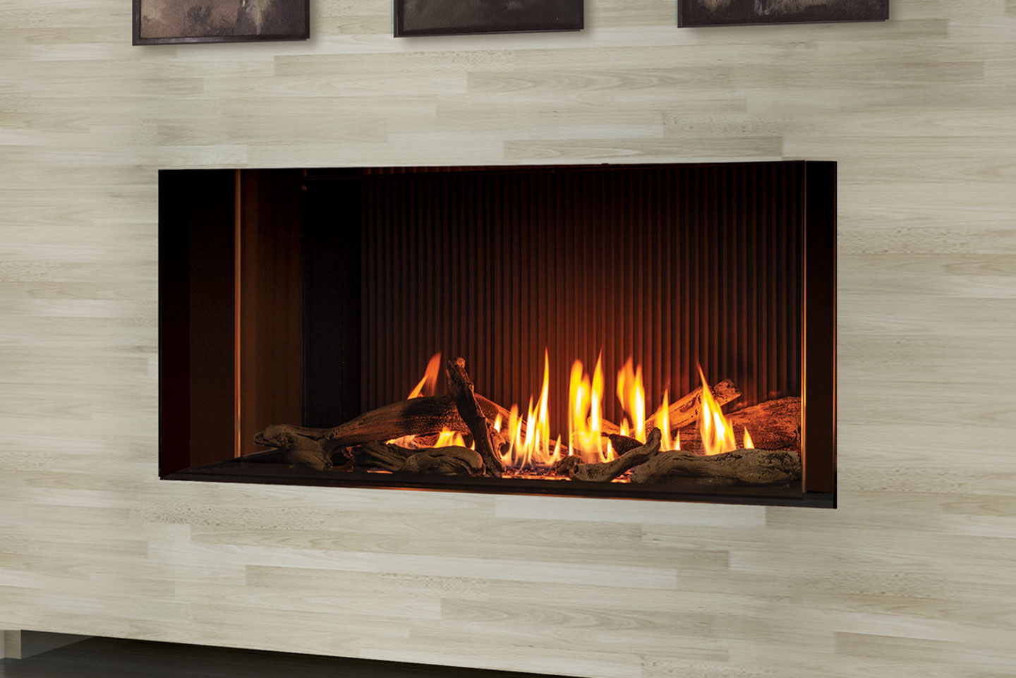 U50 Tall Linear Fireplace - Image 2