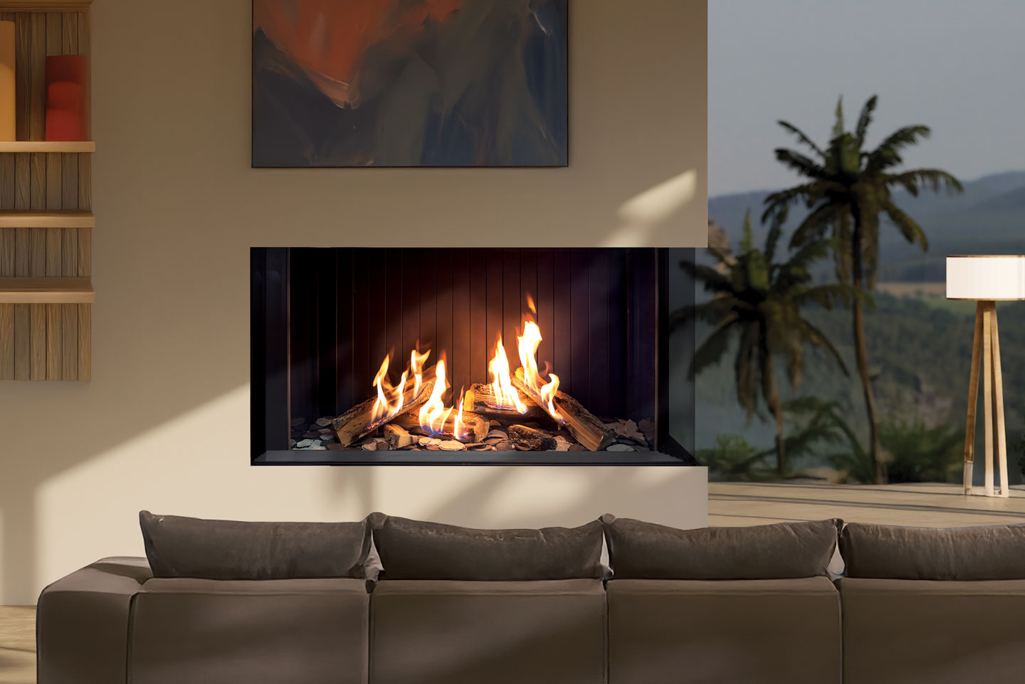 U50 Tall Ultra Bay Fireplace