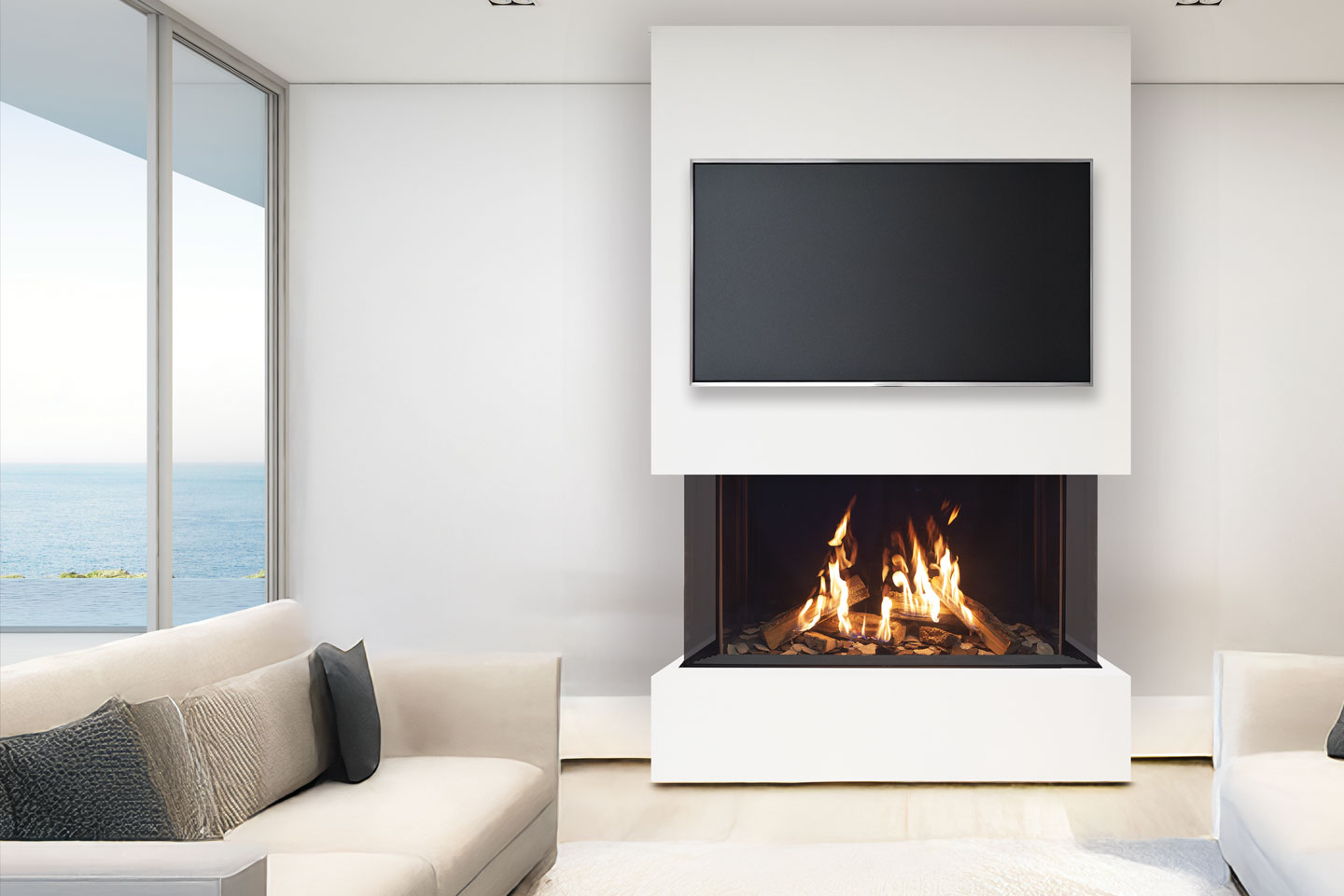 U50 Tall Ultra Bay Fireplace - Image 6