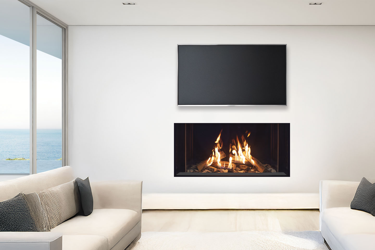 U50 Tall Ultra Linear Fireplace