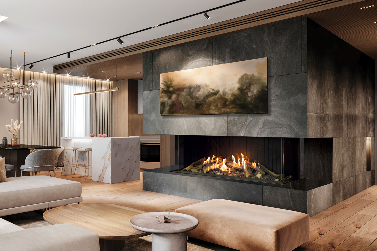 U70 Tall Ultra Fireplace - Image 5